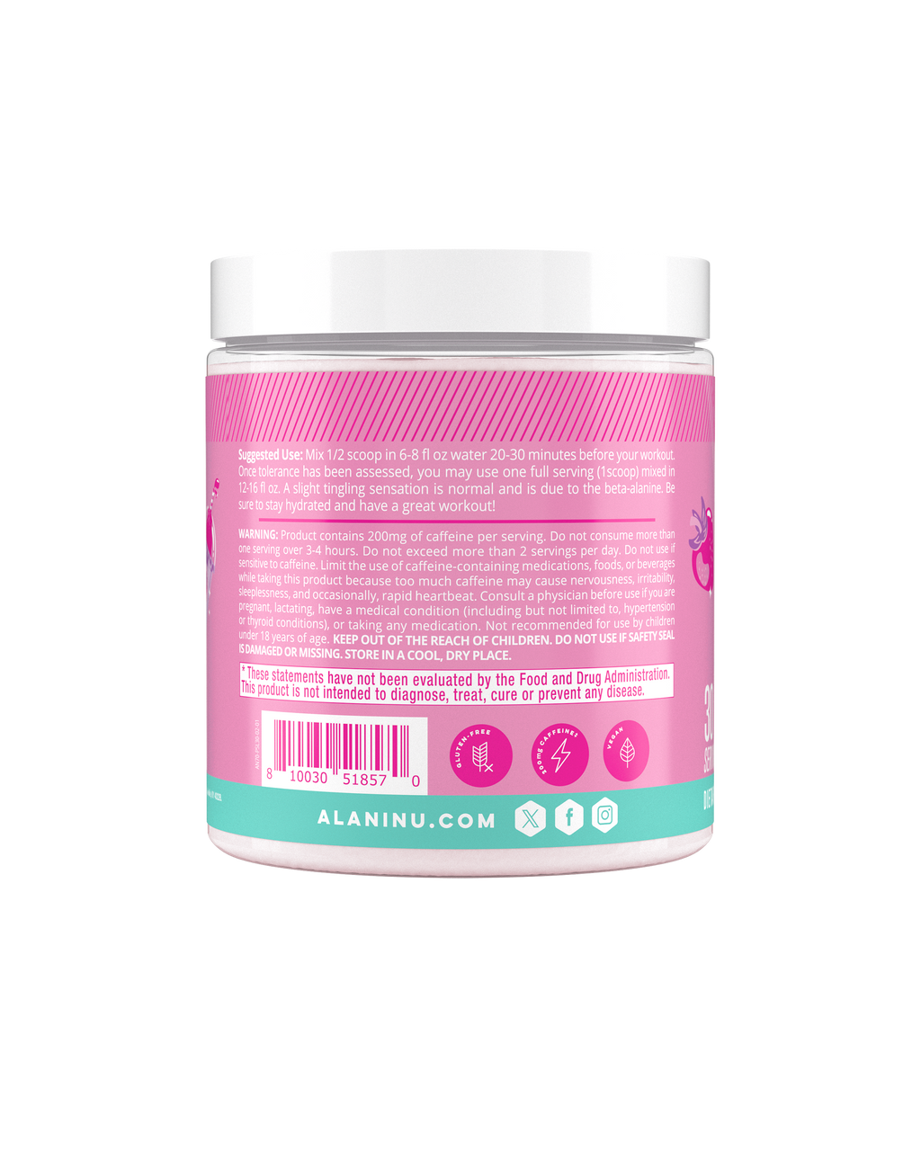 Alani Nu Pre-Workout - Pink Slush E6 - image 3