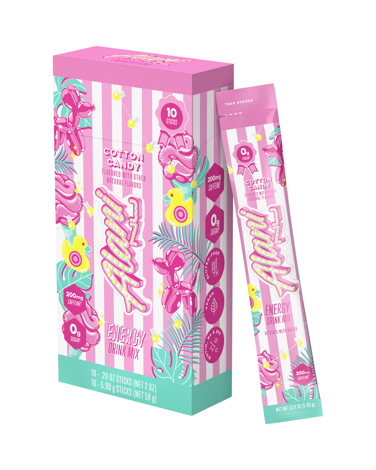 Alani Nu Energy Sticks - Cotton Candy J1 - image 2