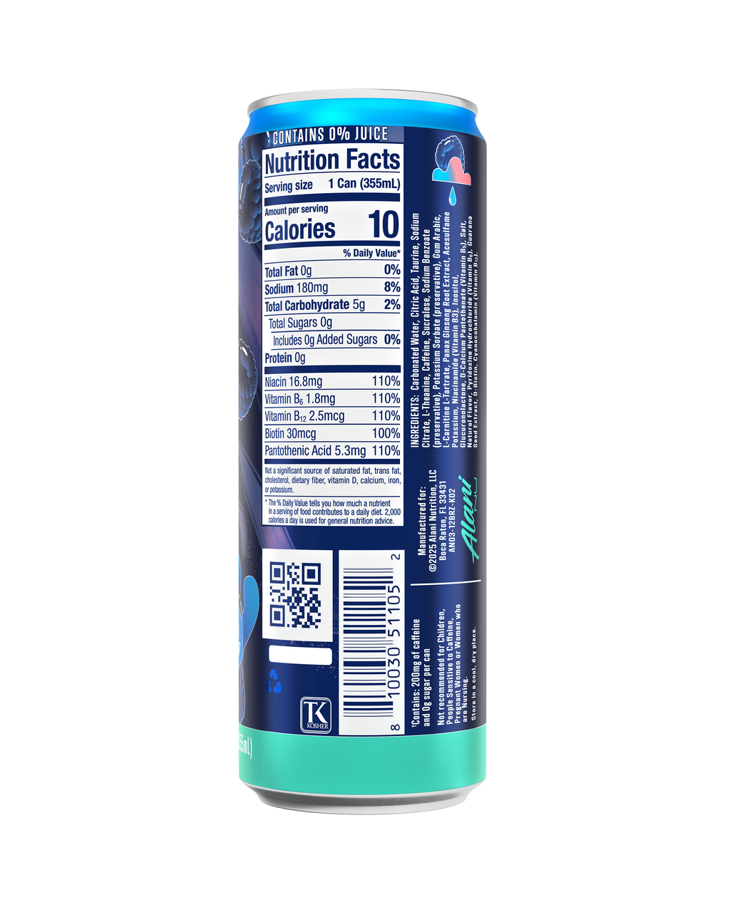 Alani Nu Energy Drink - Breezeberry B5 - image 3