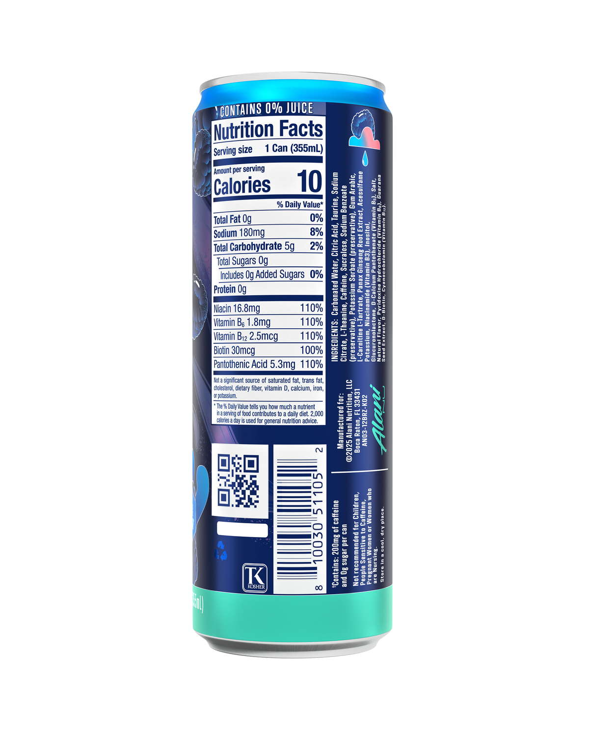 Alani Nu Energy Drink - Breezeberry B5 - image 3