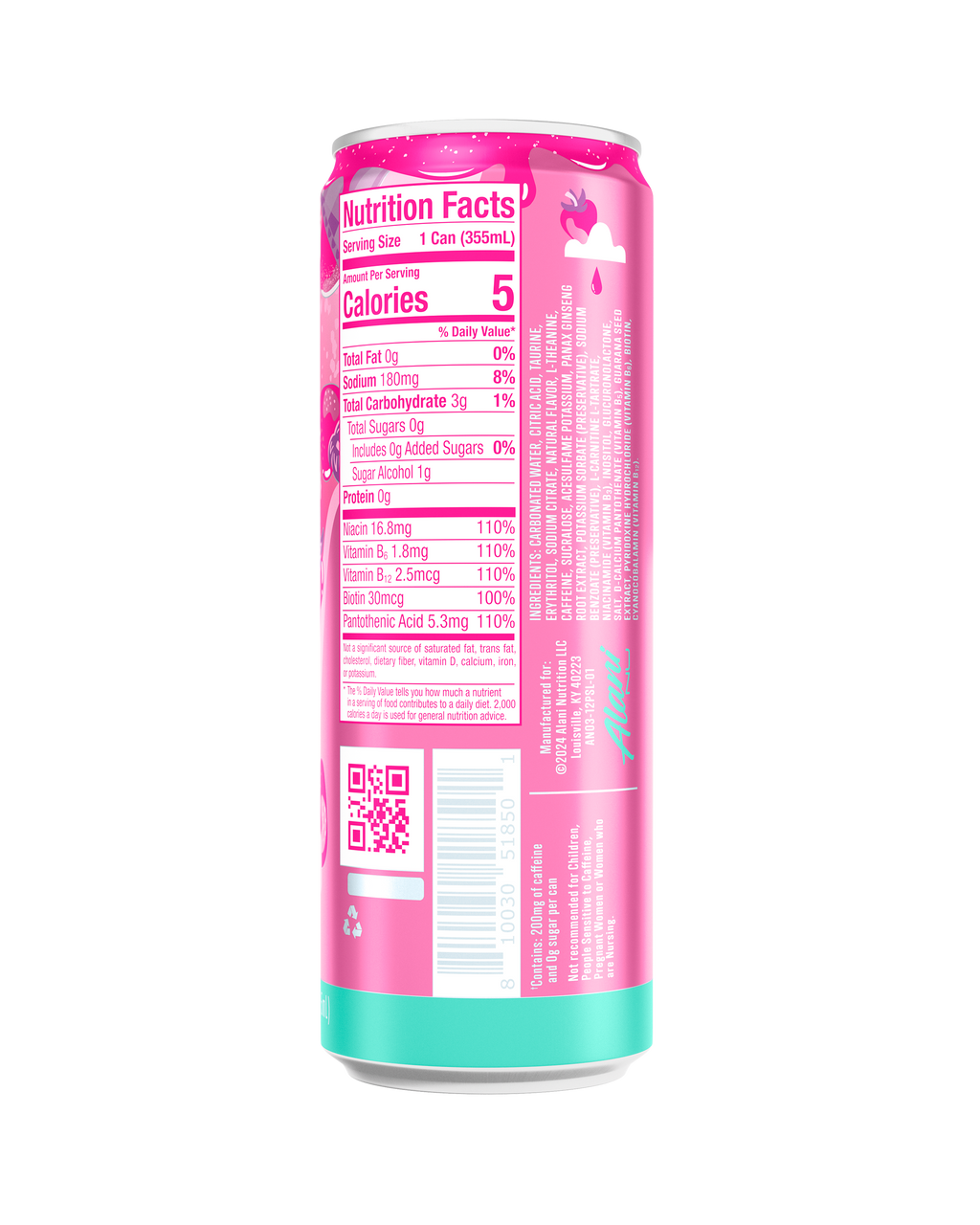Alani Nu Energy Drink - Pink Slush F7 - image 3