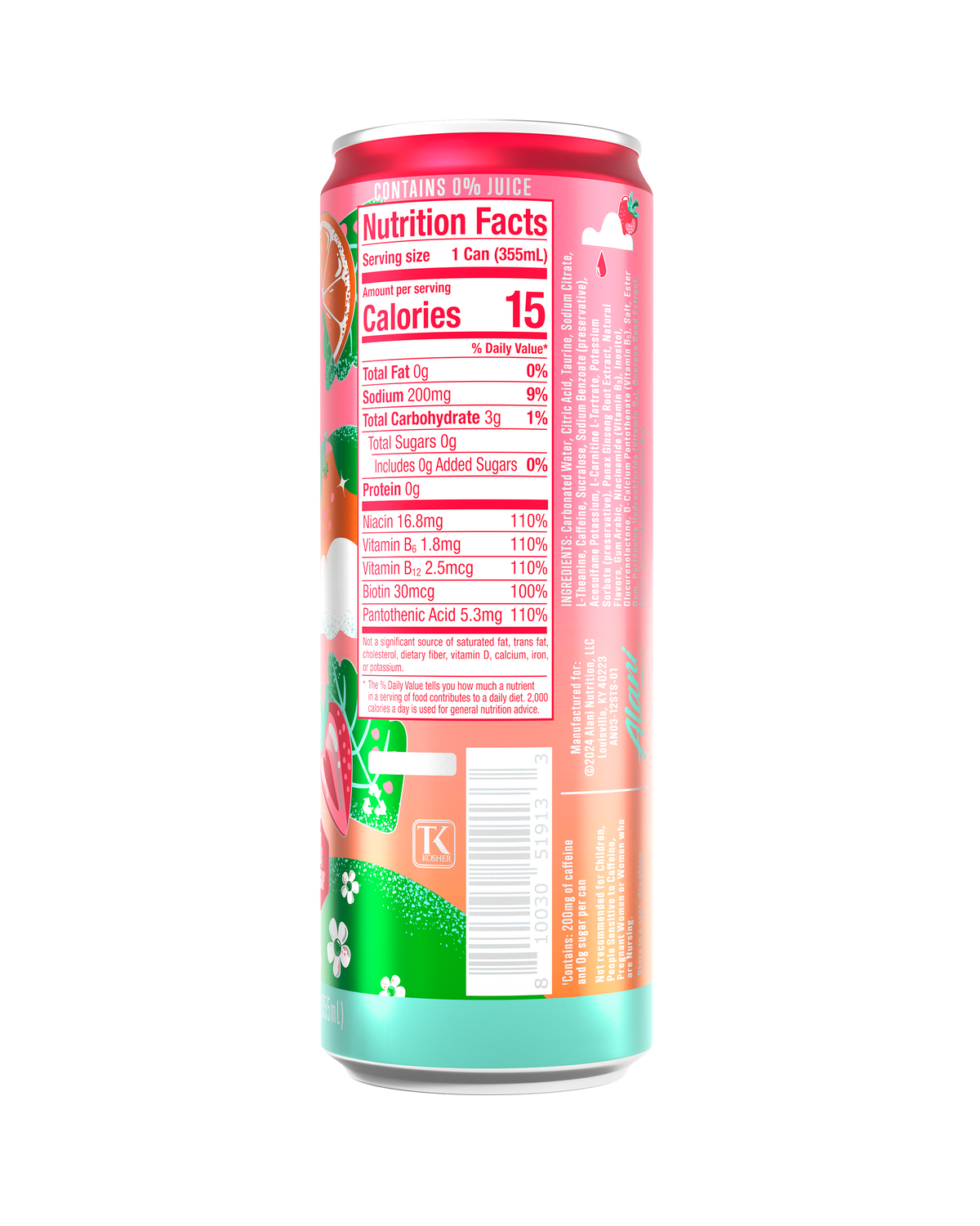 Alani Nu Energy Drink - Strawberry Sunrise B2 - image 3