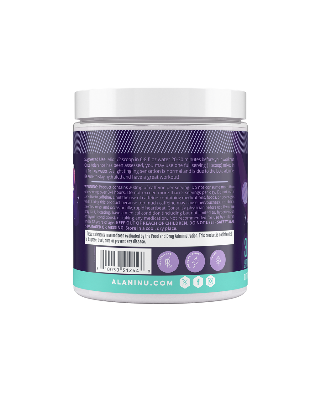 Alani Nu Pre-Workout - Cosmic Stardust L8 - image 3