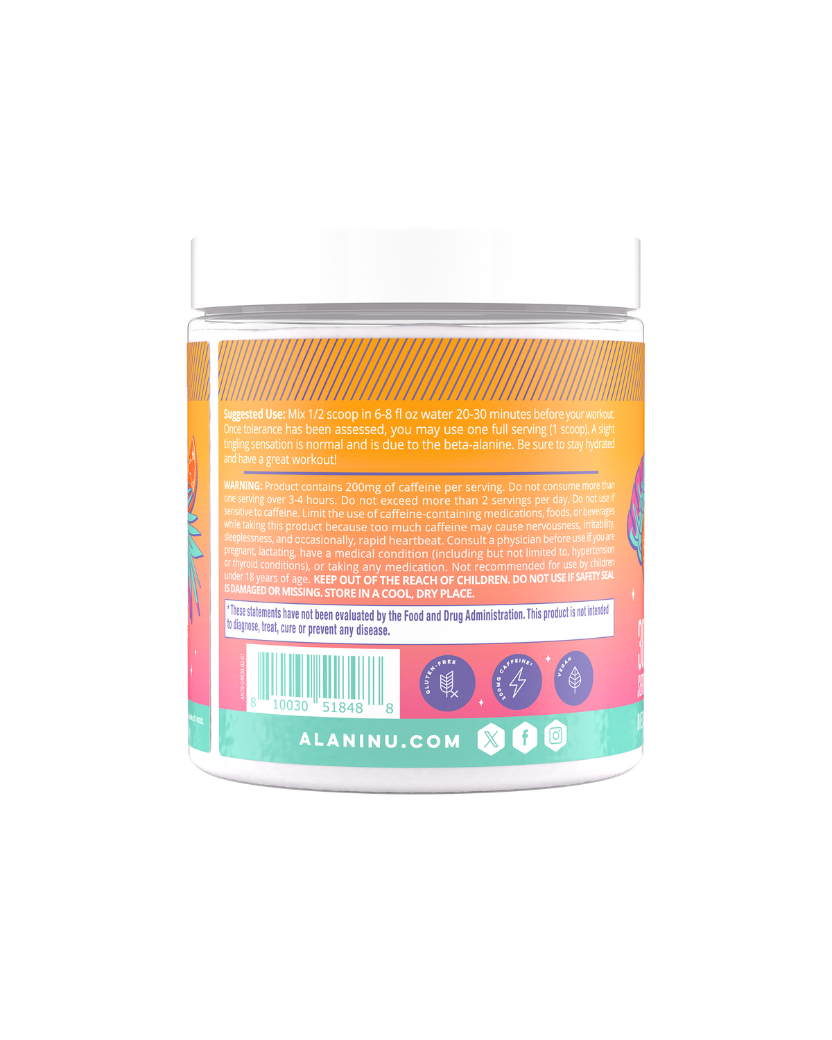 Alani Nu Pre-Workout - Orange Kiss G7 - image 3