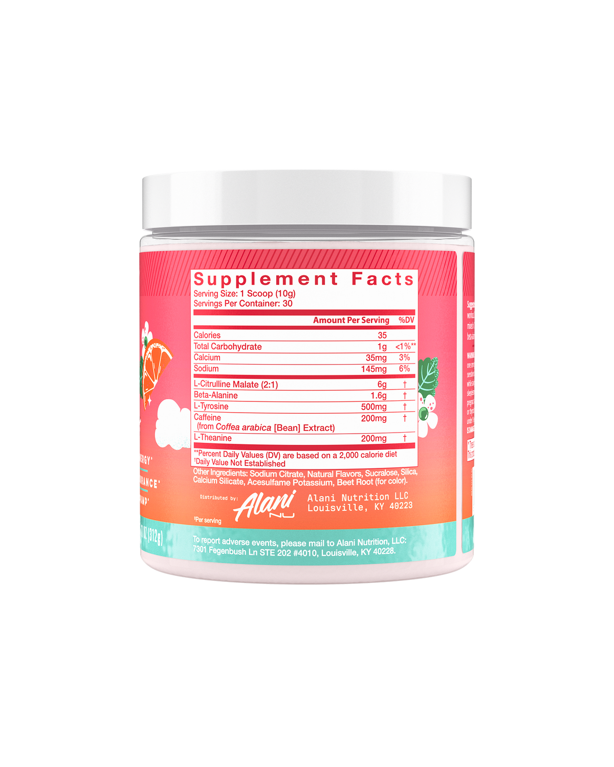 Alani Nu Pre-Workout - Strawberry Sunrise W8 - image 2