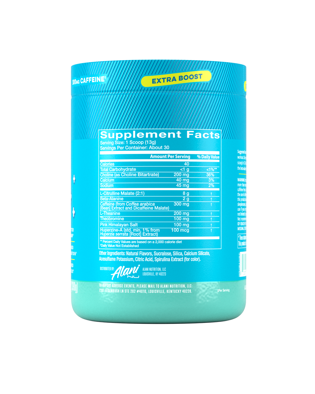 Alani Nu Pre-Workout+ - Blue Slush L3 - image 2