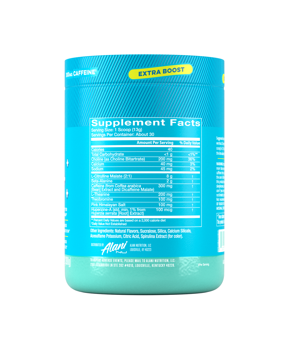 Alani Nu Pre-Workout+ - Blue Slush L3 - image 2