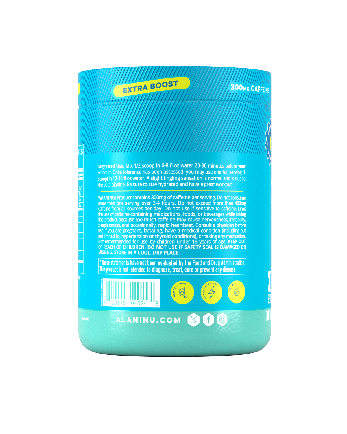 Alani Nu Pre-Workout+ - Blue Slush L3 - image 3