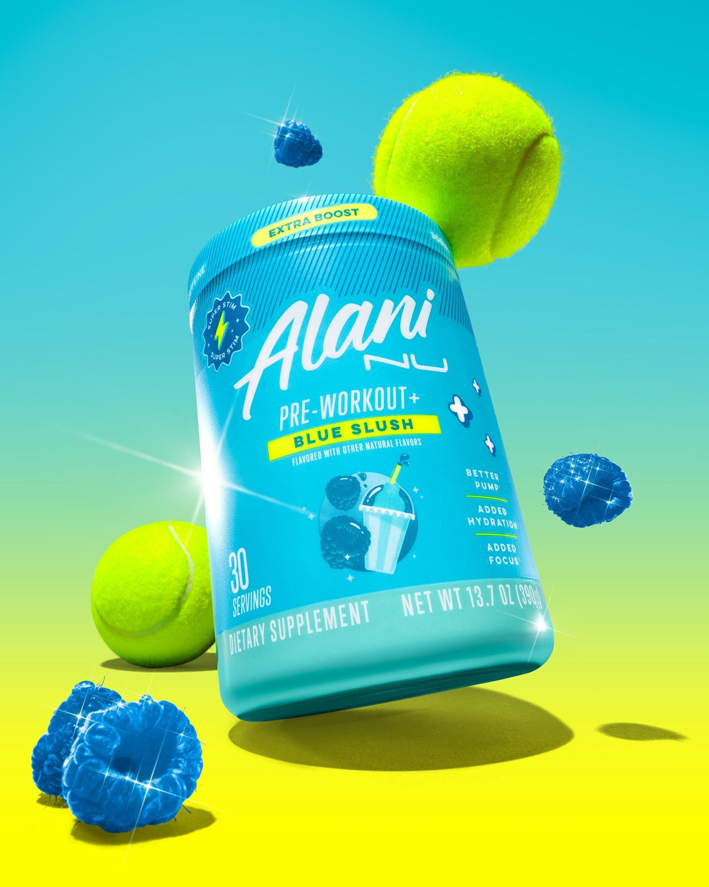 Alani Nu Pre-Workout+ - Blue Slush L3 - image 4
