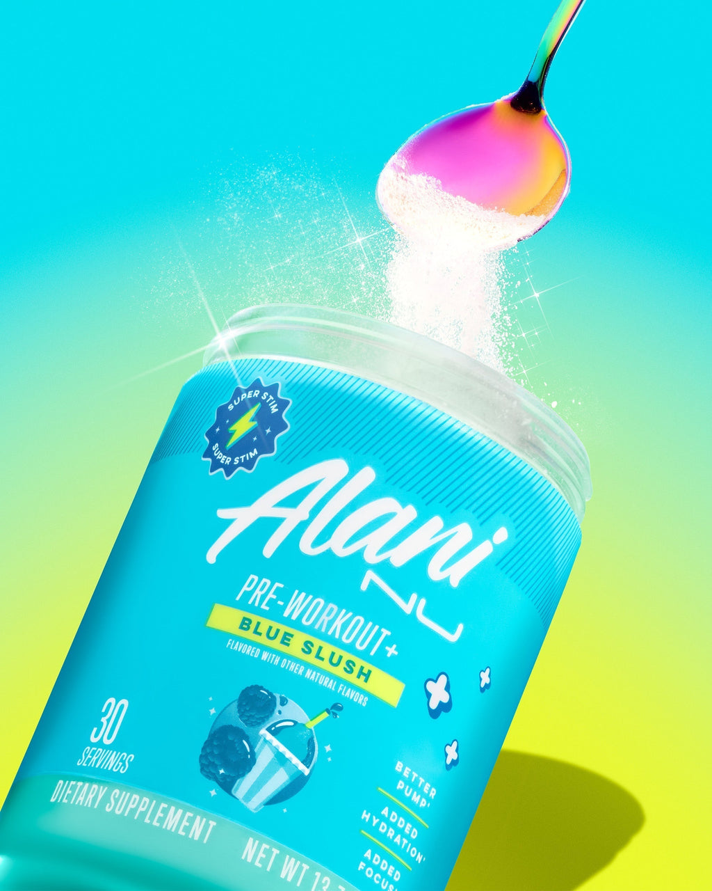 Alani Nu Pre-Workout+ - Blue Slush L3 - image 5