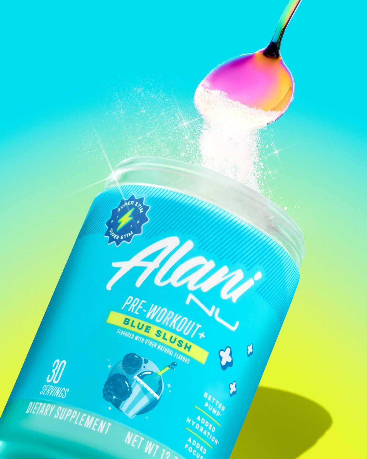 Alani Nu Pre-Workout+ - Blue Slush L3 - image 5