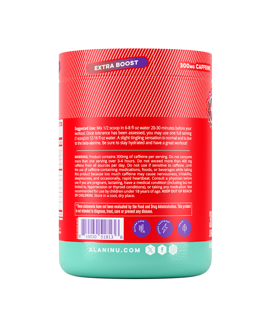 Alani Nu Pre-Workout+ - Cherry Slush W6 - image 3