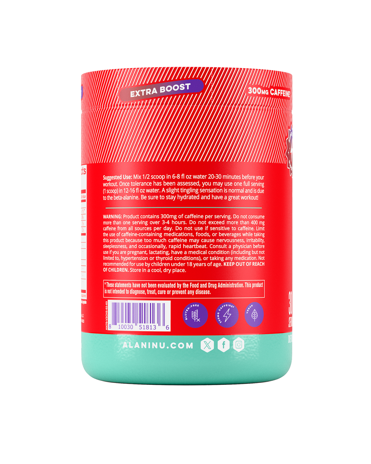 Alani Nu Pre-Workout+ - Cherry Slush W6 - image 3