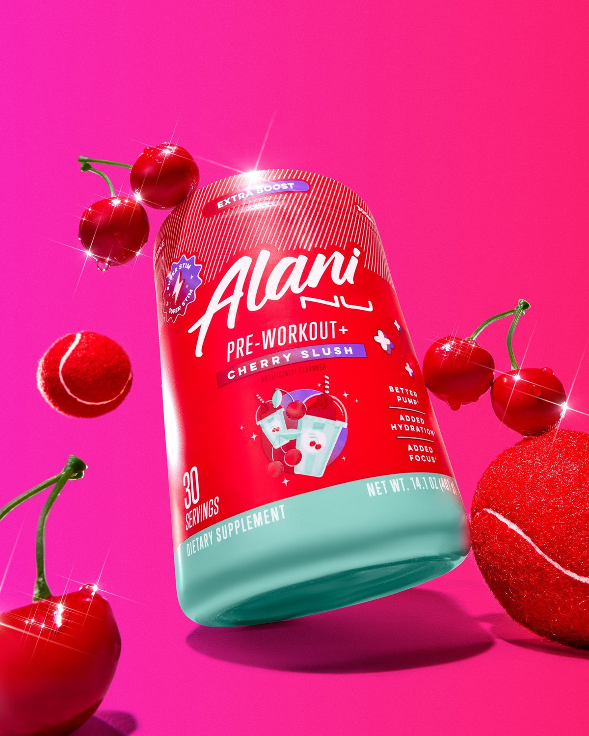 Alani Nu Pre-Workout+ - Cherry Slush W6 - image 4