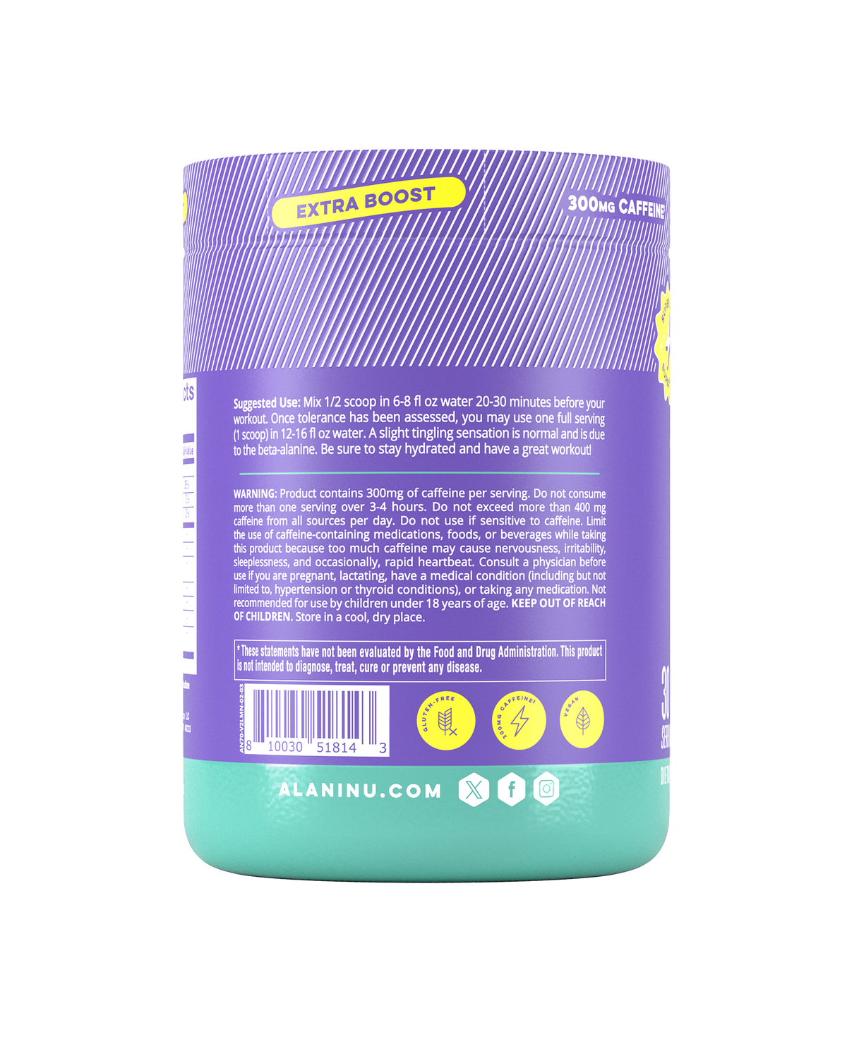 Alani Nu Pre-Workout+ - Frozen Lemonade O3 - image 3