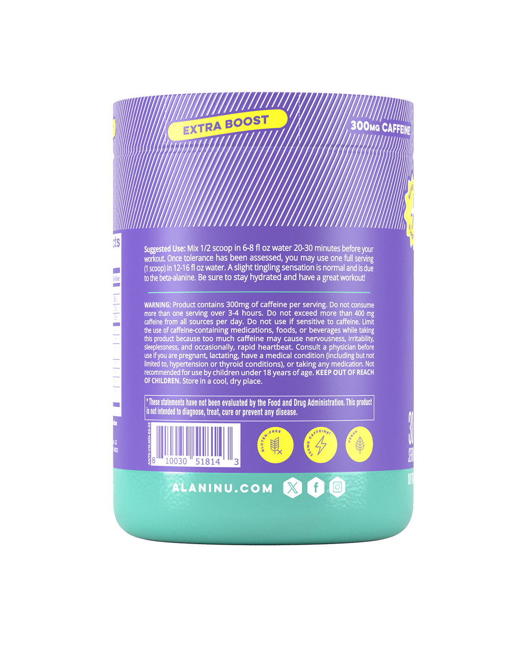 Alani Nu Pre-Workout+ - Frozen Lemonade H7 - image 3