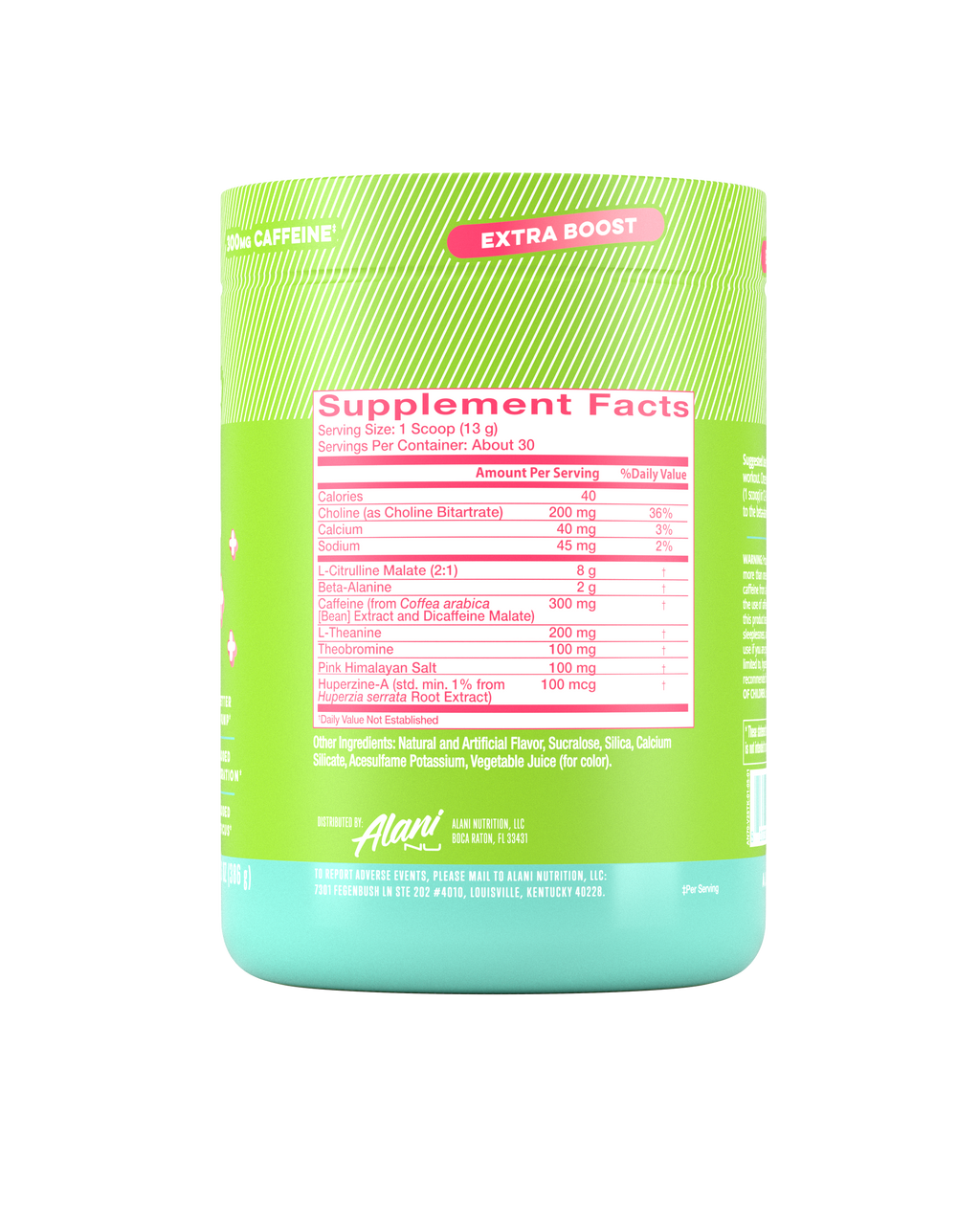 Alani Nu Pre-Workout+ - Kiwiberry D3 - image 2