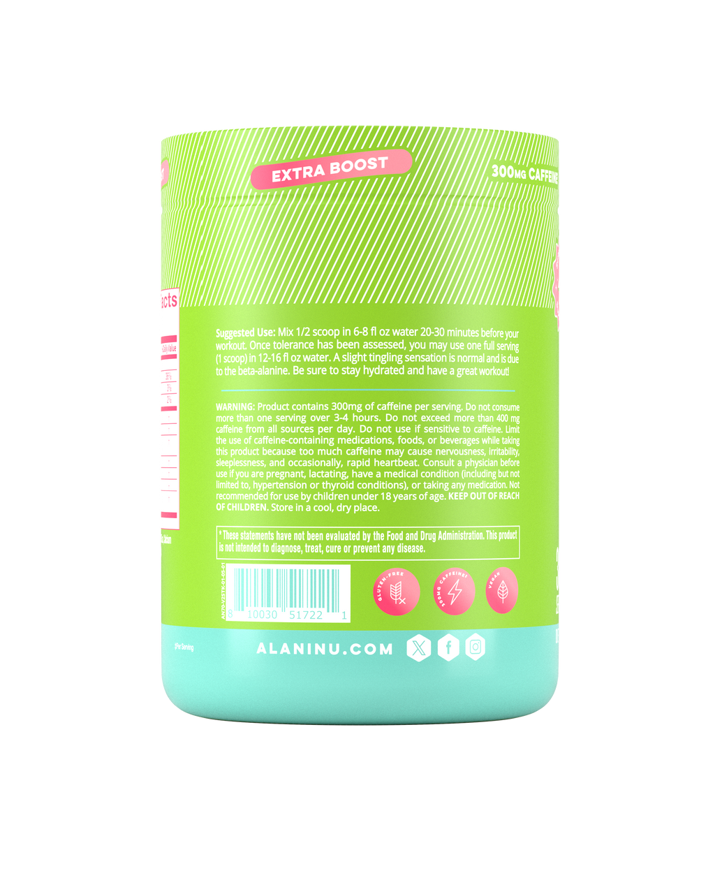 Alani Nu Pre-Workout+ - Kiwiberry D3 - image 3