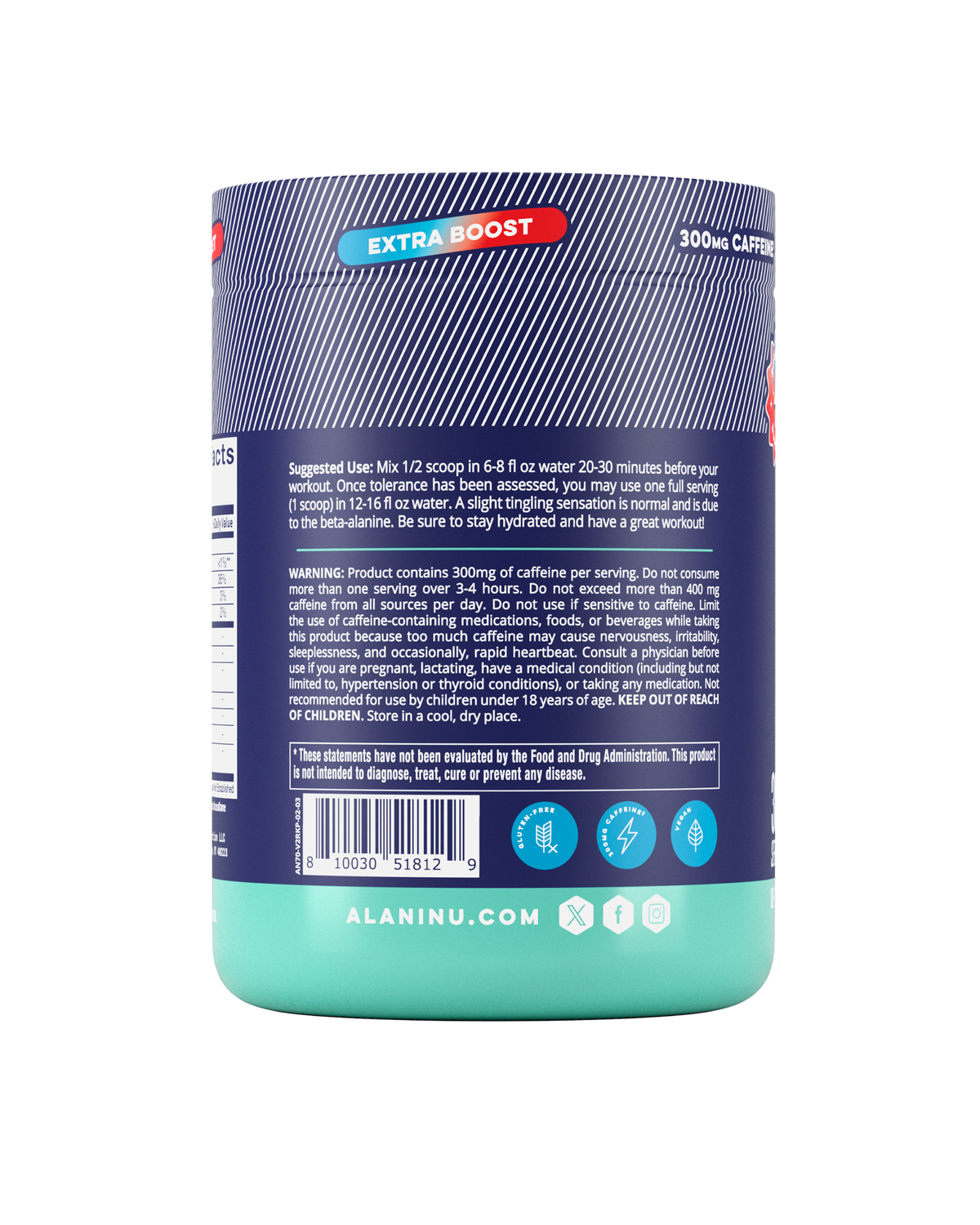 Alani Nu Pre-Workout+ - Rocket Pop P0 - image 3