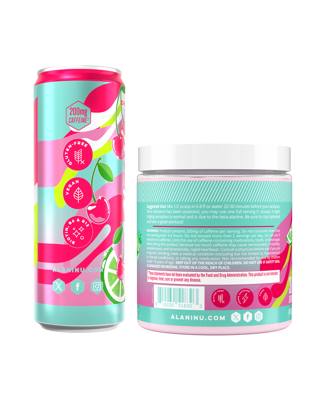 Alani Nu Energy Drink & Pre-Workout - Cherry Twist L7 - image 2