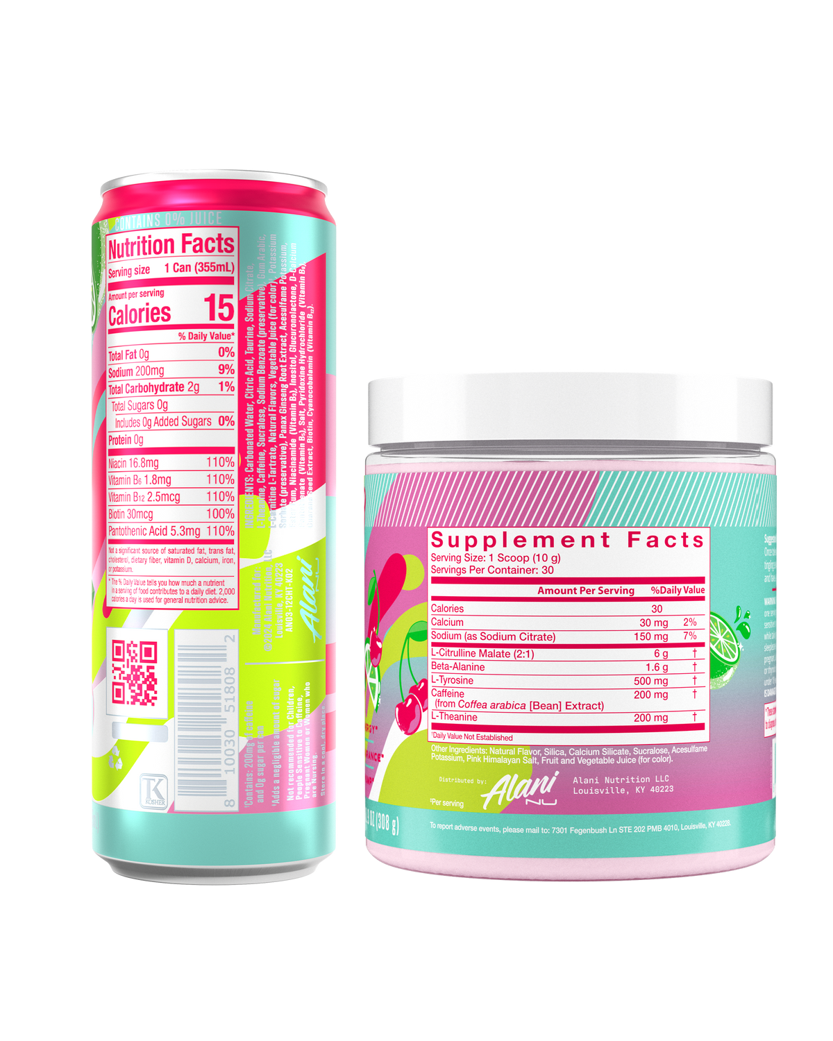 Alani Nu Energy Drink & Pre-Workout - Cherry Twist D3 - image 3