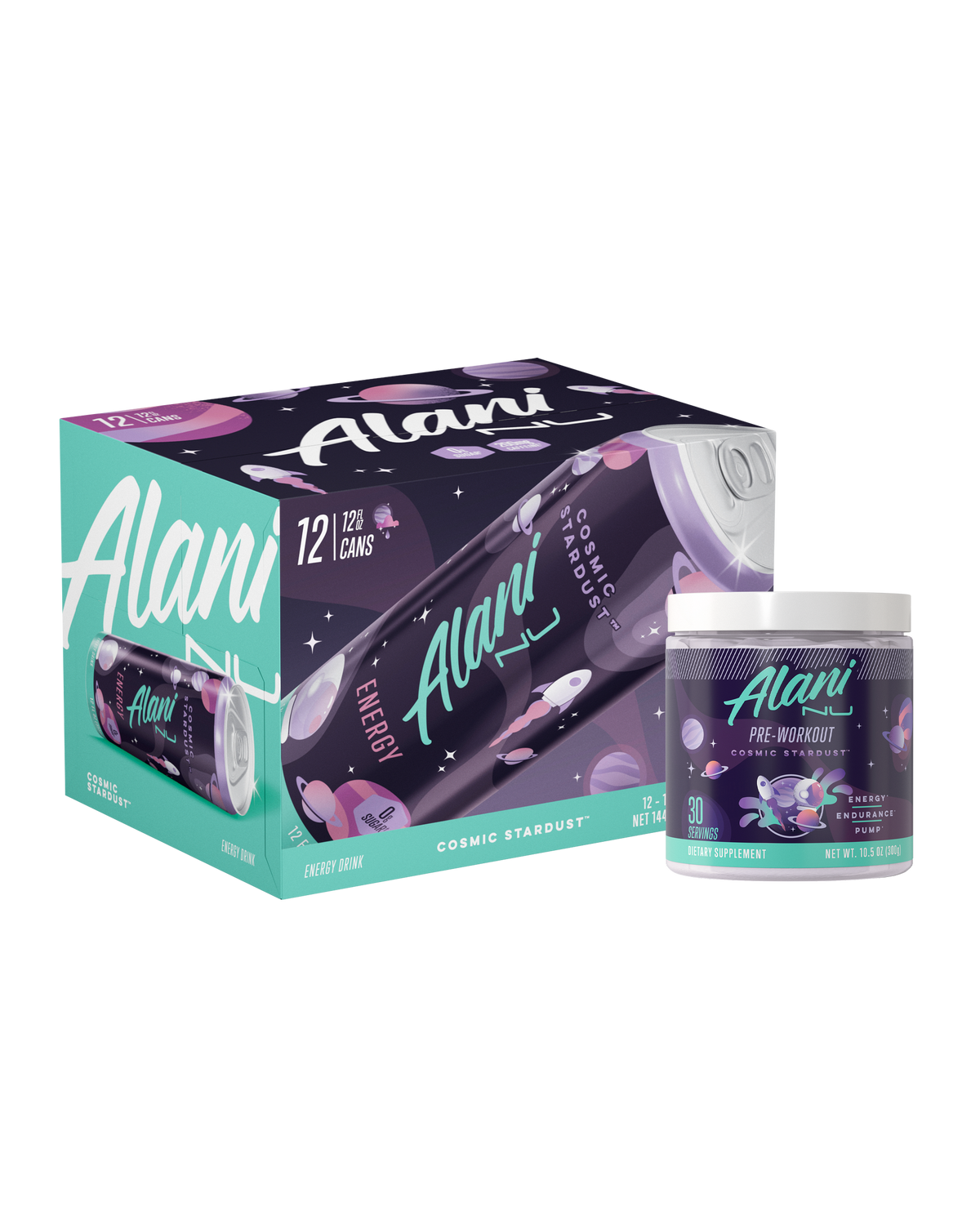 Alani Nu Energy Drink & Pre-Workout - Cosmic Stardust D6 - image 1