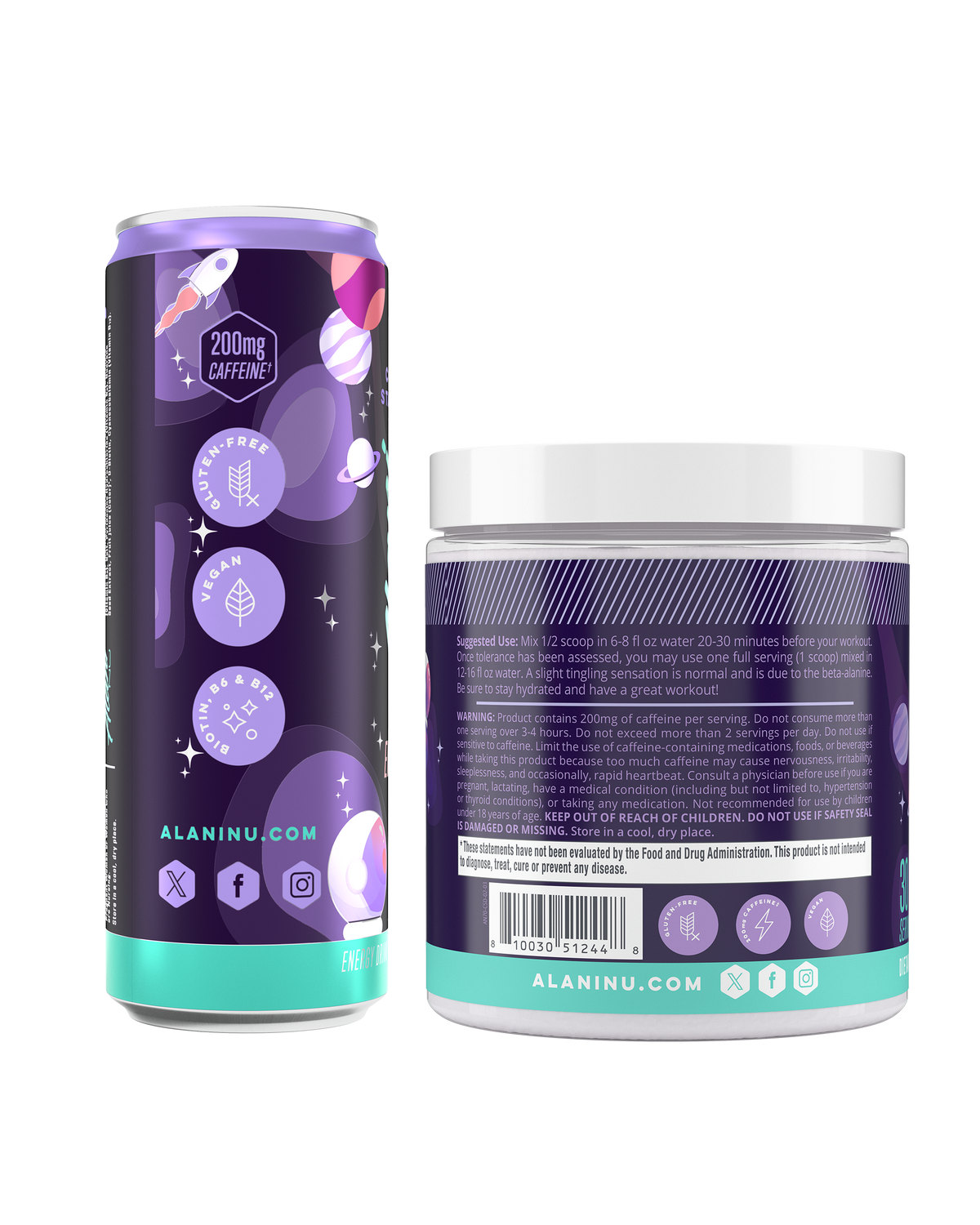 Alani Nu Energy Drink & Pre-Workout - Cosmic Stardust G6 - image 3
