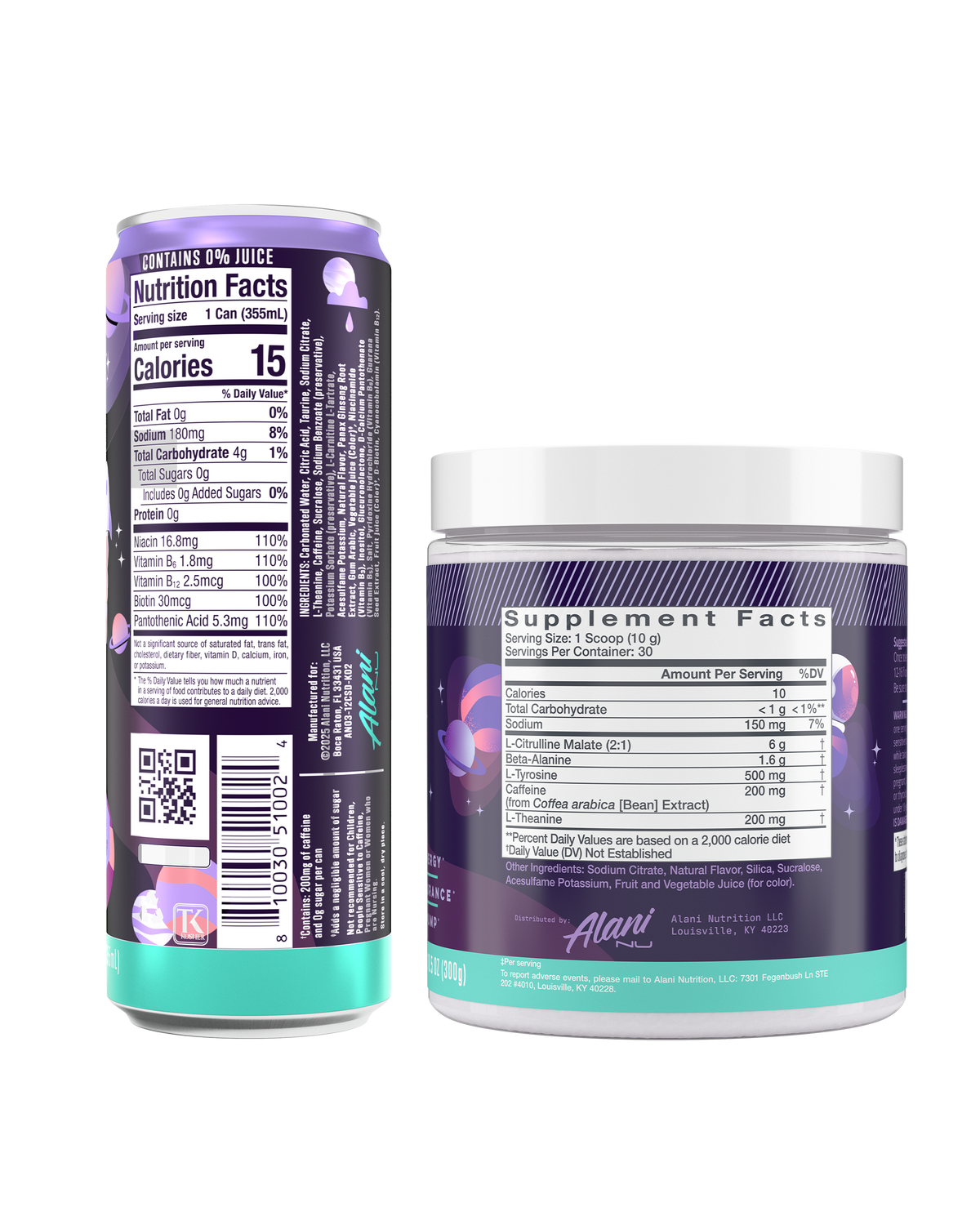 Alani Nu Energy Drink & Pre-Workout - Cosmic Stardust G6 - image 2