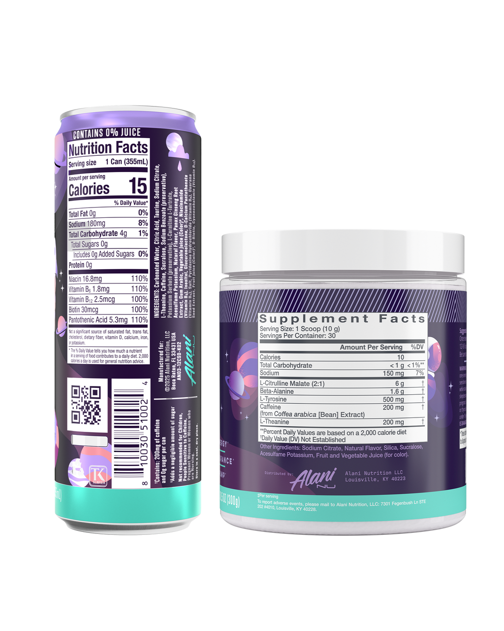 Alani Nu Energy Drink & Pre-Workout - Cosmic Stardust D6 - image 2