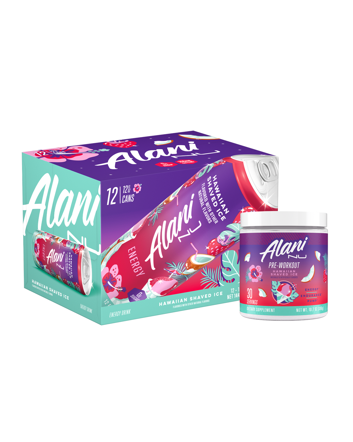 Alani Nu Energy Drink & Pre-Workout - Hawaiian Shaved Ice R3 - image 1
