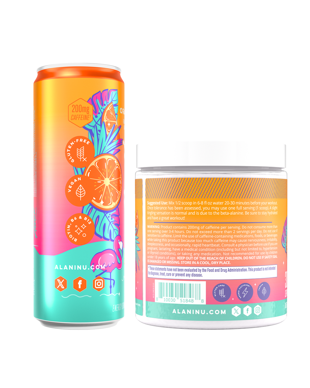 Alani Nu Energy Drink & Pre-Workout - Orange Kiss N7 - image 2