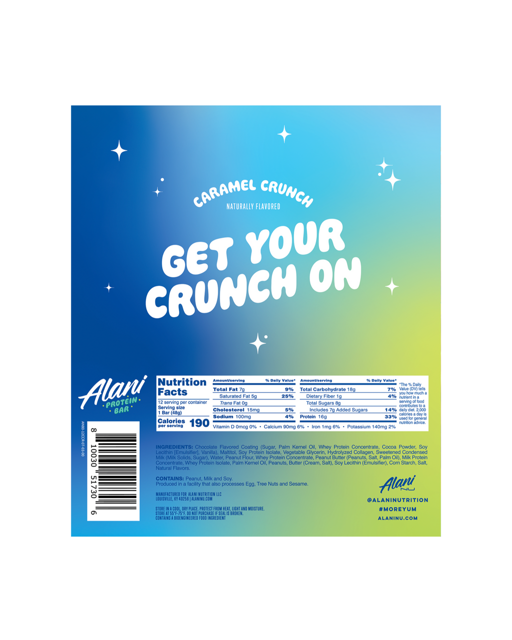 Alani Nu Protein Bar - Caramel Crunch C8 - image 3