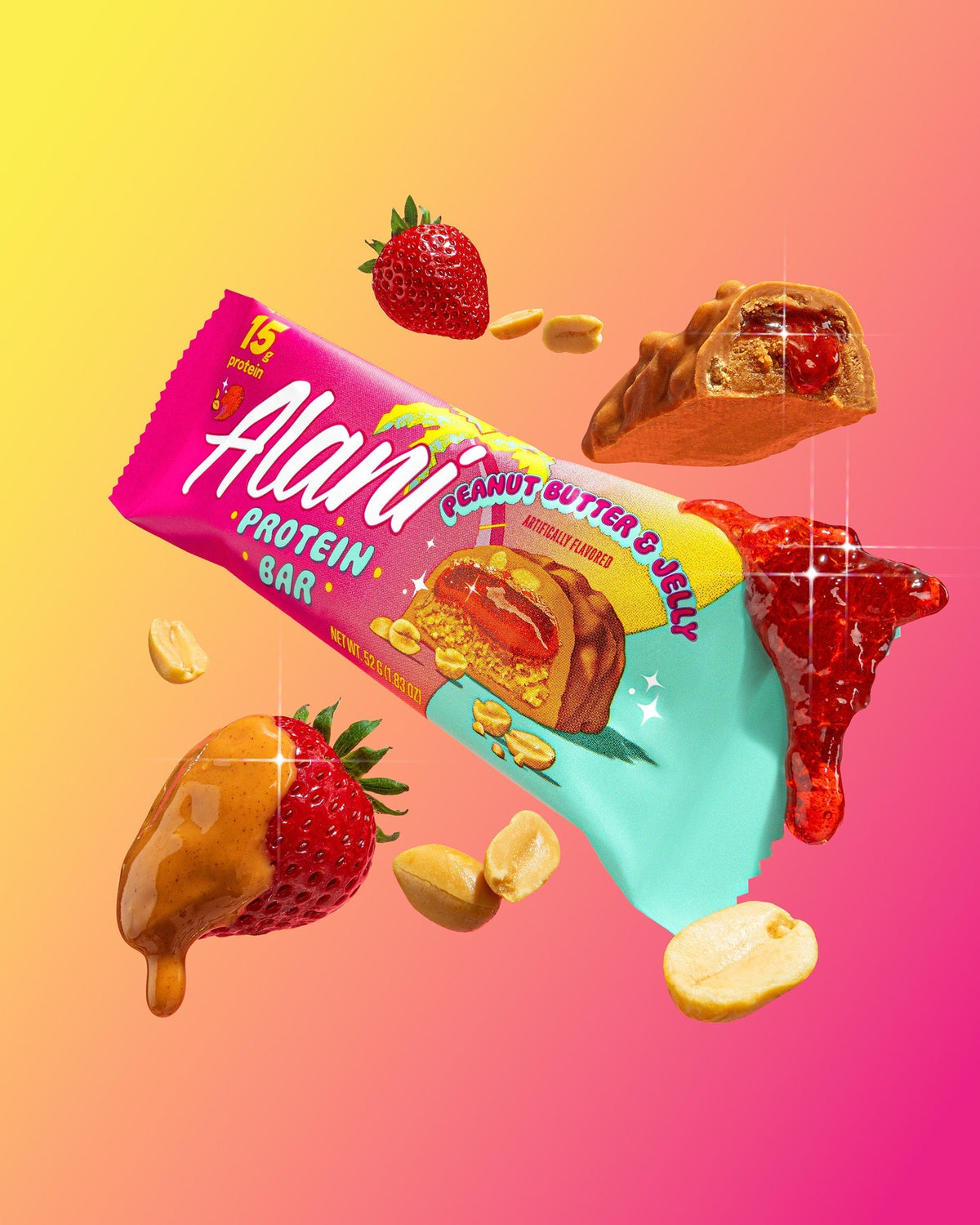 Alani Nu Protein Bar - Peanut Butter & Jelly R7 - image 5