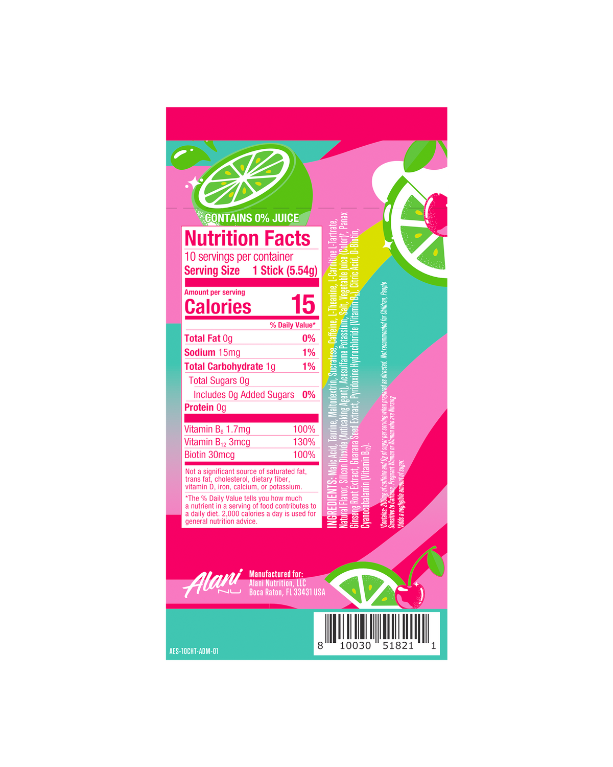 Alani Nu Energy Sticks - Cherry Twist X3 - image 3