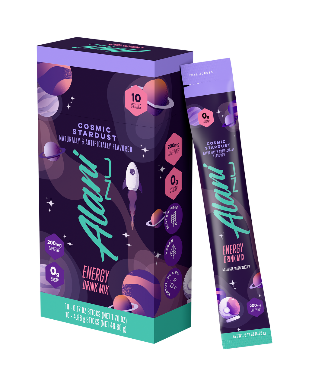 Alani Nu Energy Sticks - Cosmic Stardust H0 - image 2