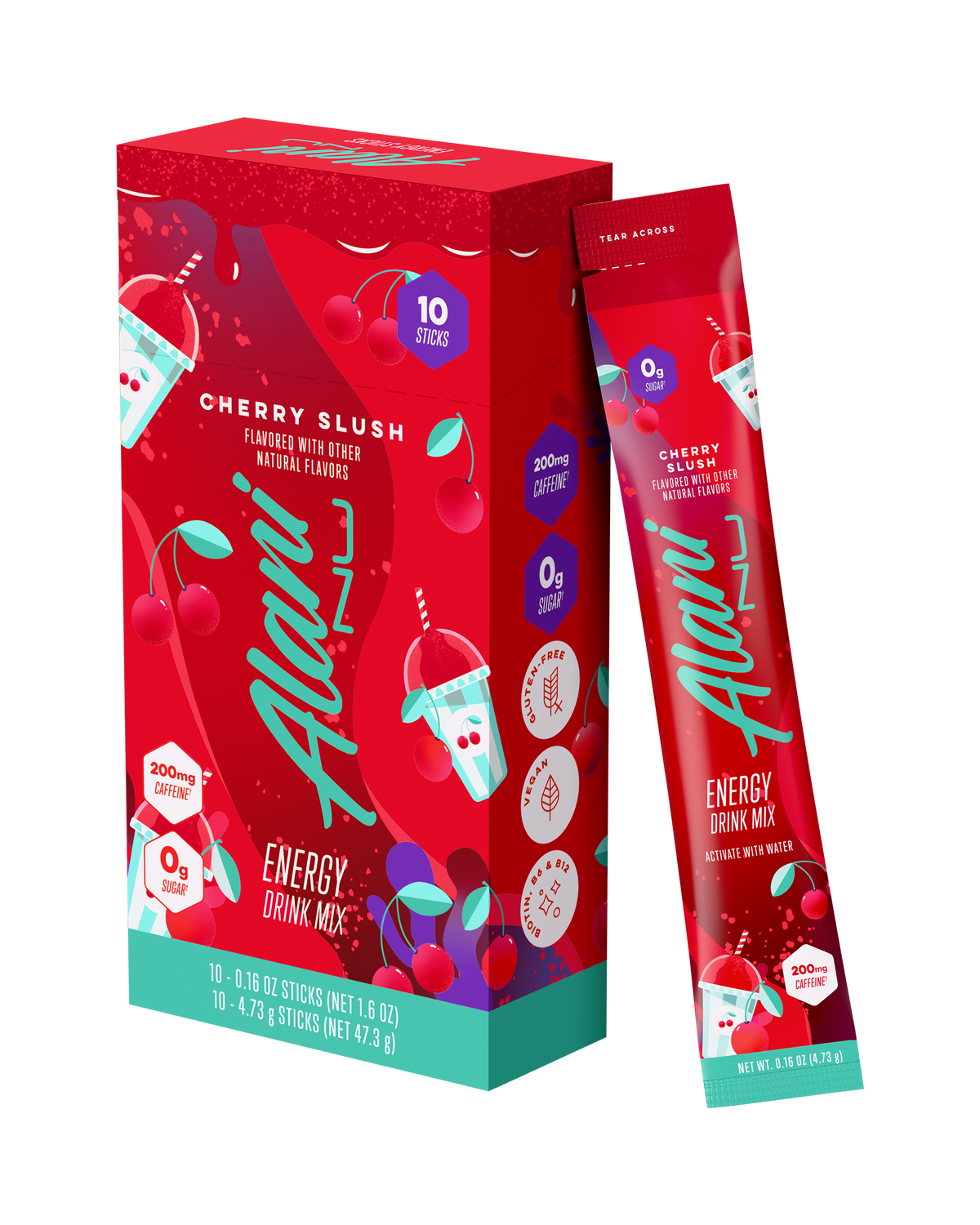 Alani Nu Energy Sticks - Cherry Slush X9 - image 2