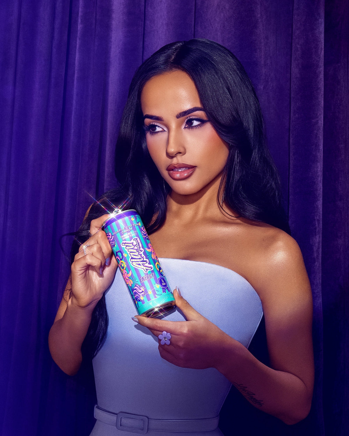 Alani Nu Energy Drink - Purple Cotton Candy F3 - image 4