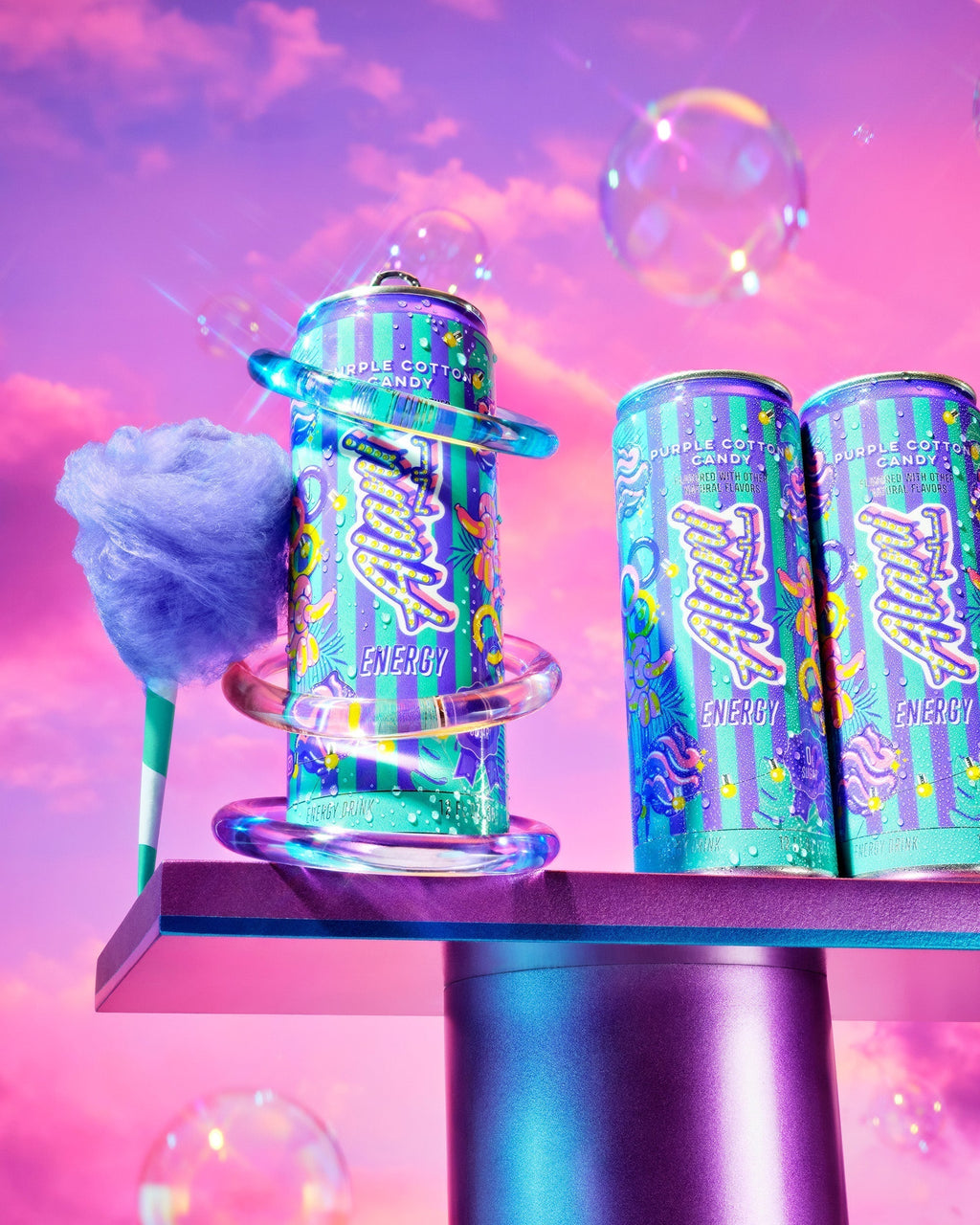 Alani Nu Energy Drink - Purple Cotton Candy F3 - image 5