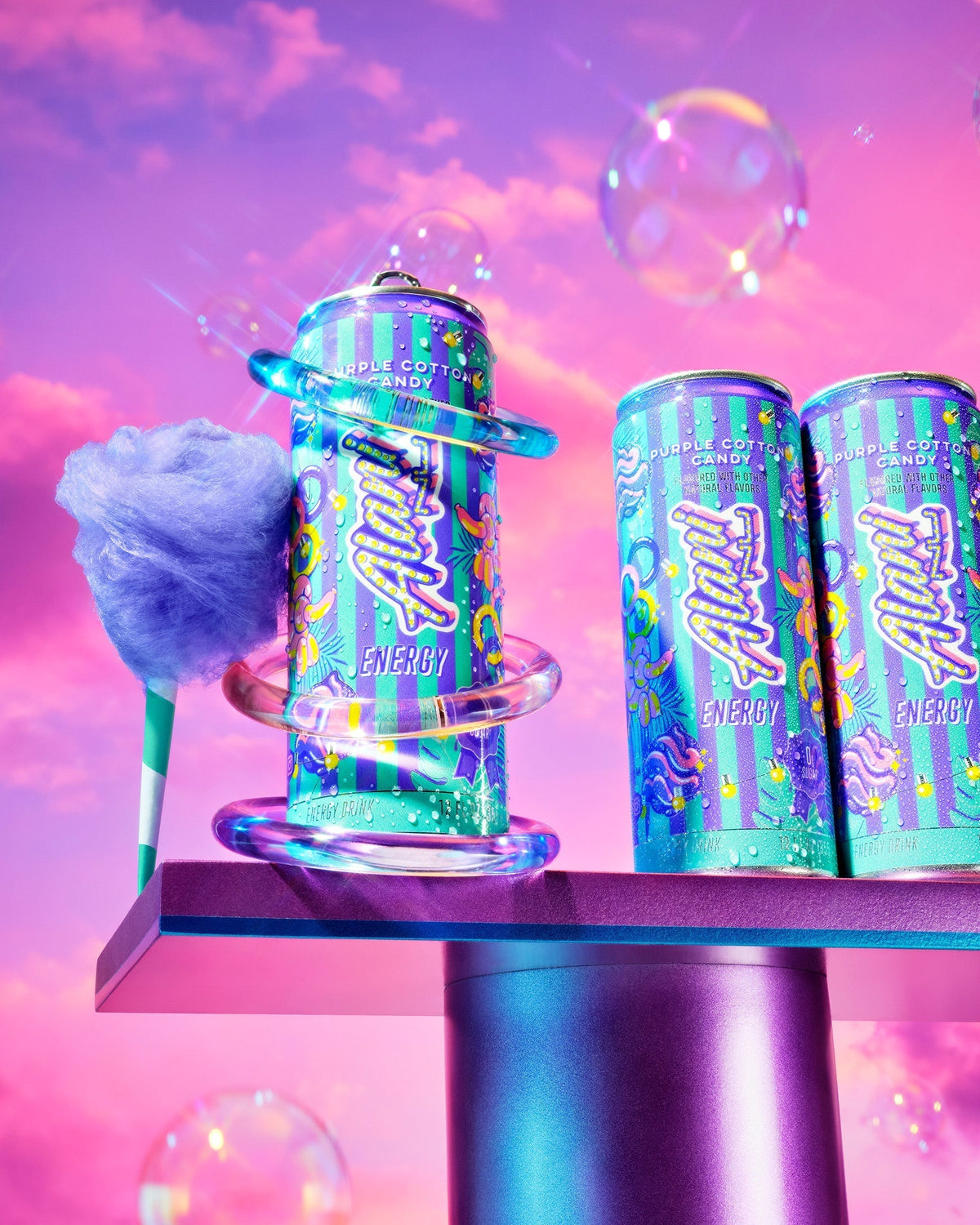 Alani Nu Energy Drink - Purple Cotton Candy F3 - image 5