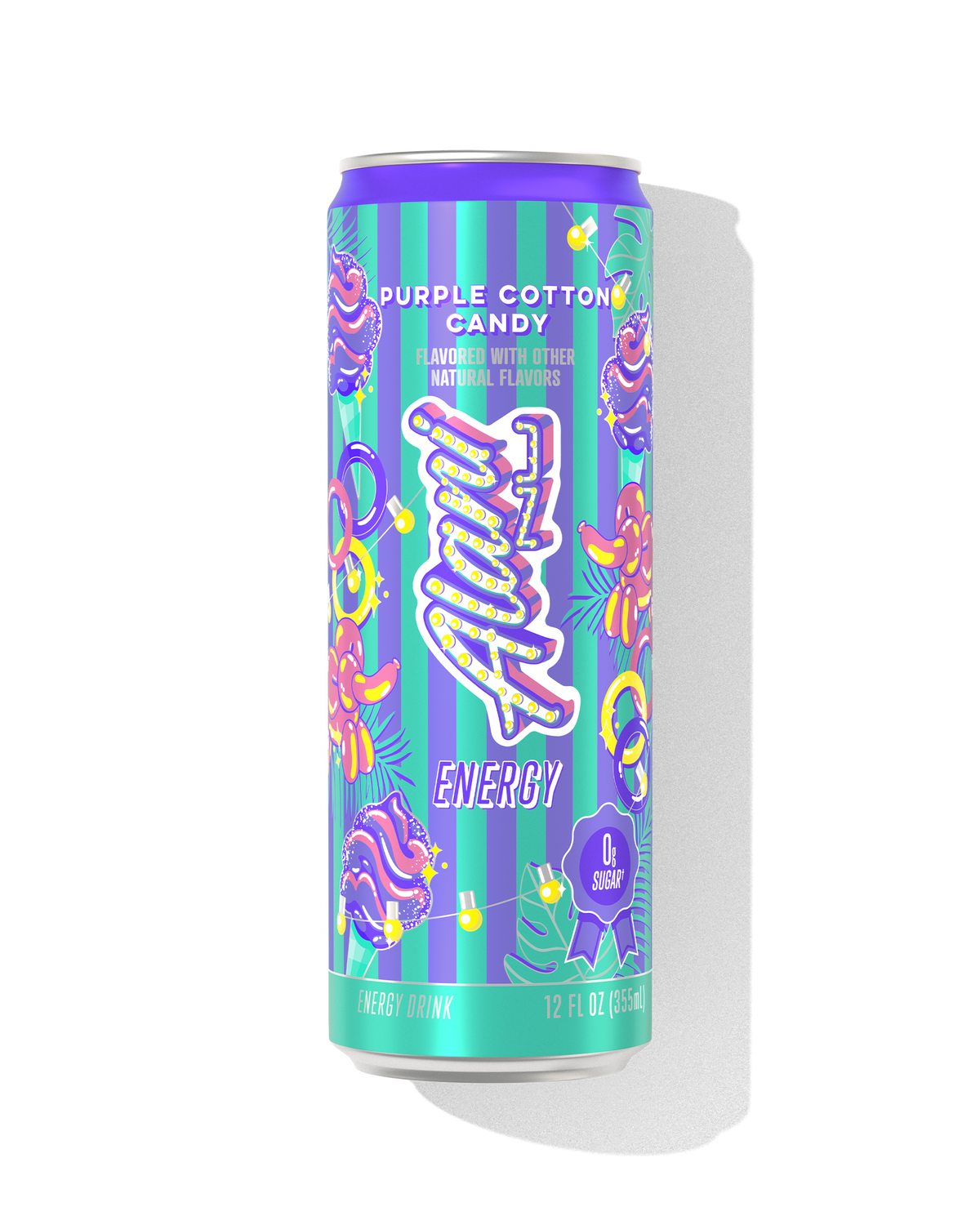Alani Nu Energy Drink - Purple Cotton Candy F3 - image 1