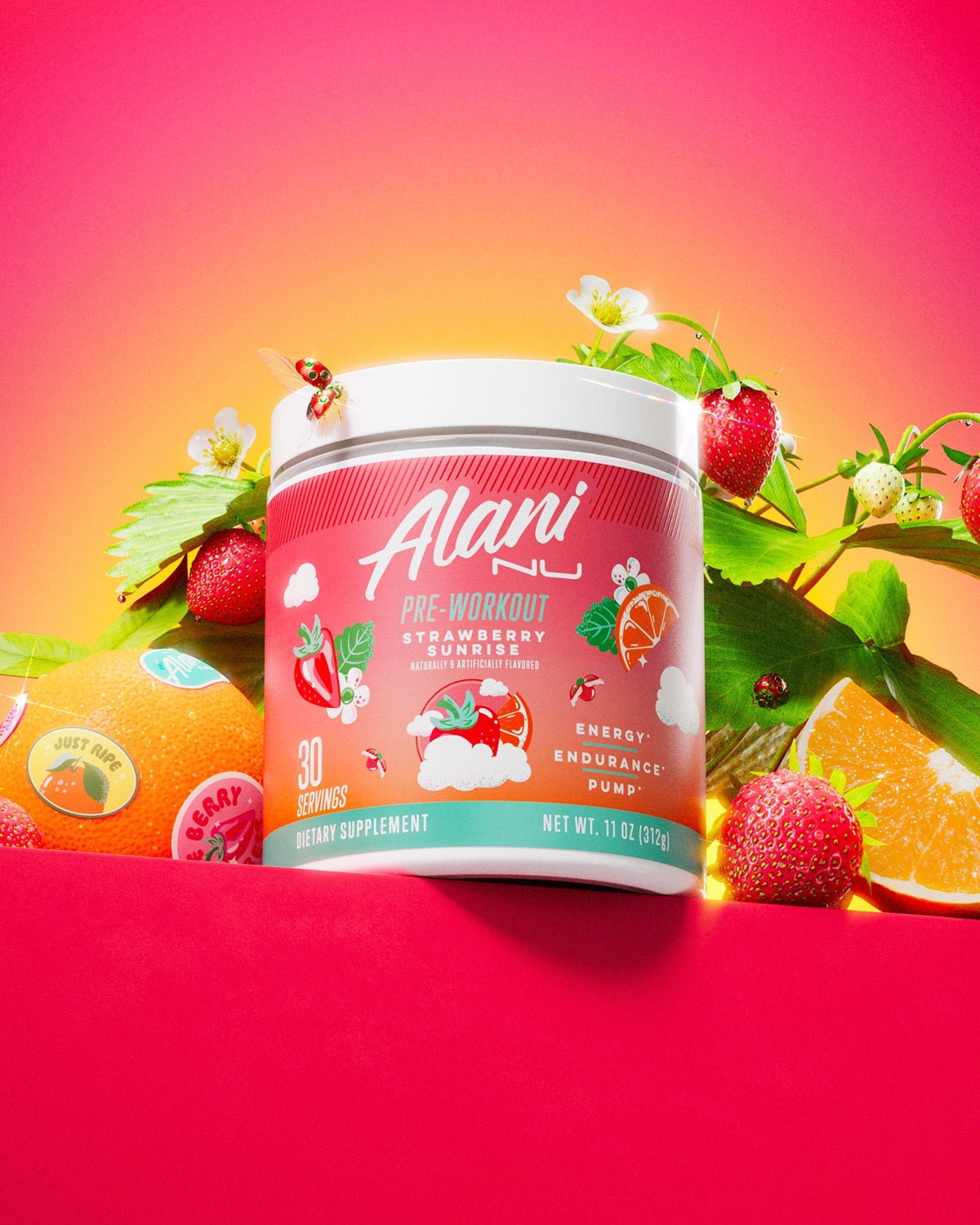 Alani Nu Pre-Workout - Strawberry Sunrise W8 - image 5
