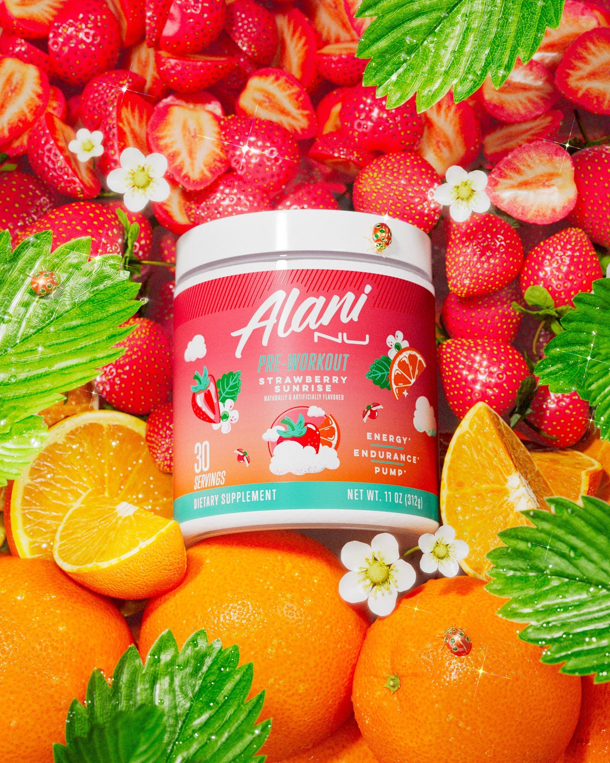 Alani Nu Pre-Workout - Strawberry Sunrise W8 - image 4
