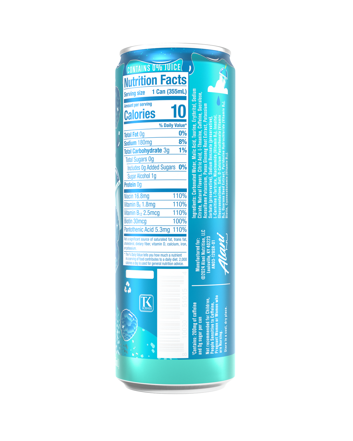 Alani Nu Energy Drink - Blue Slush N7 - image 3