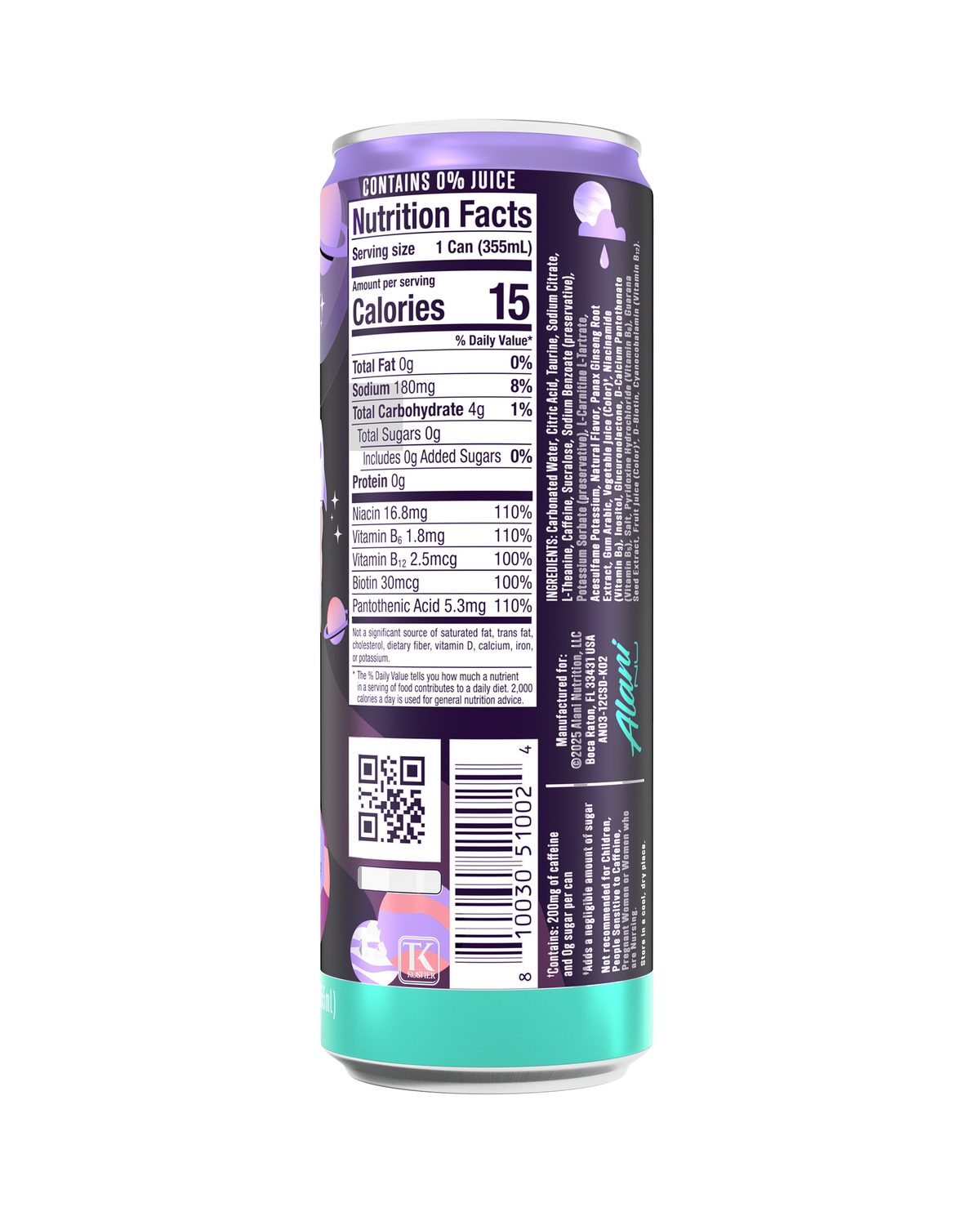 Alani Nu Energy Drink - Cosmic Stardust K4 - image 3