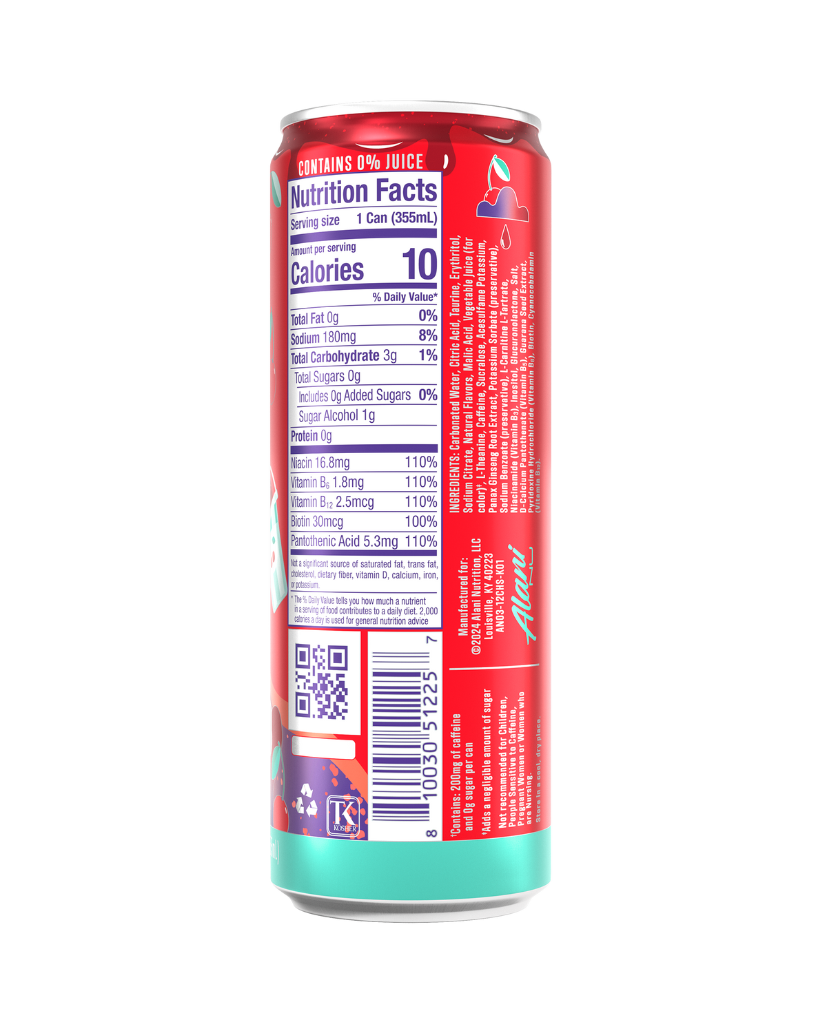 Alani Nu Energy Drink - Cherry Slush O0 - image 3