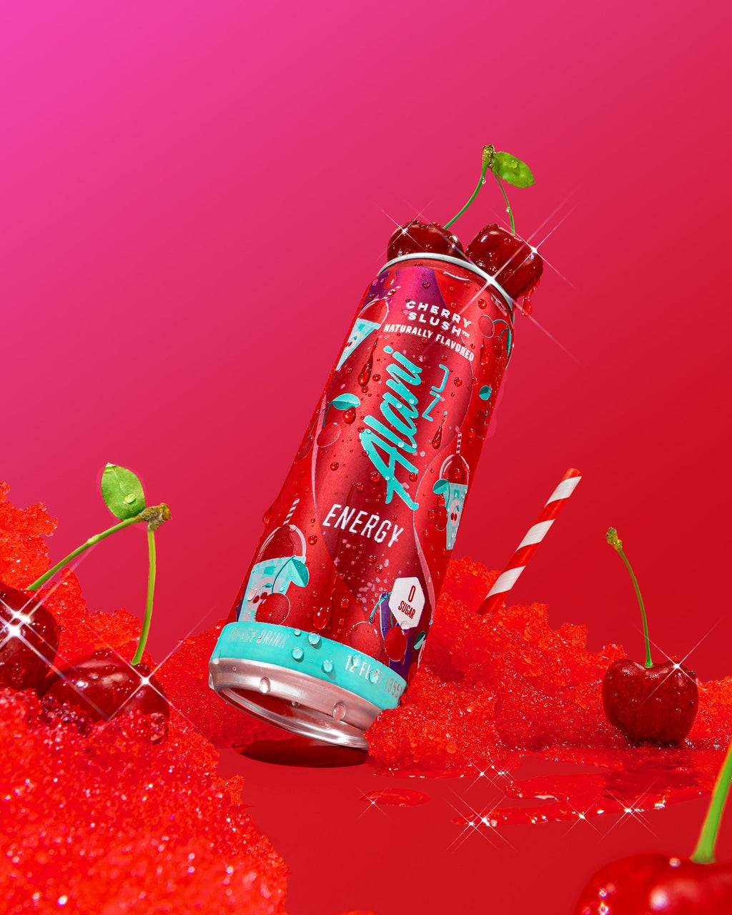 Alani Nu Energy Drink - Cherry Slush O0 - image 4