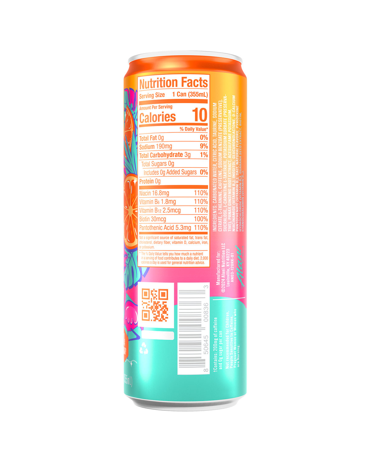 Alani Nu Energy Drink - Orange Kiss D8 - image 3