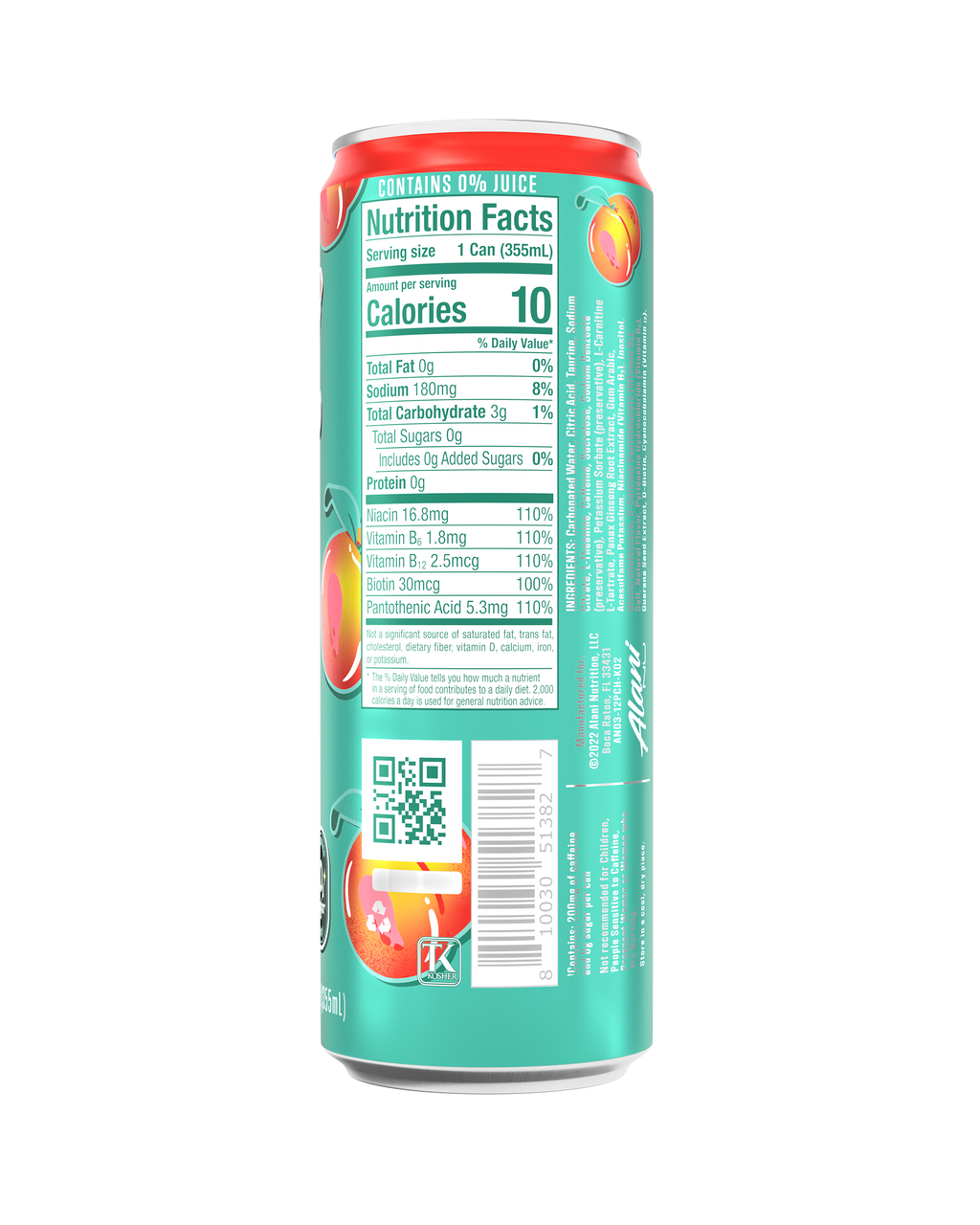 Alani Nu Energy Drink - Juicy Peach Q8 - image 3